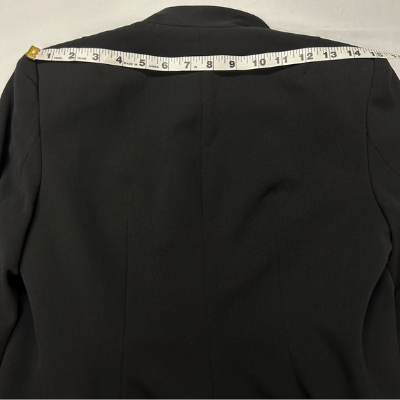 Apt 9 Womens Blazer Jacket Size 2 Open Front Pockets Classic Office Career Black - Picture 8 of 13